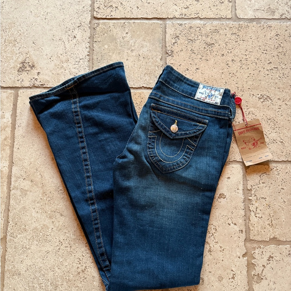 True Religion Dark Blue Flare Jeans